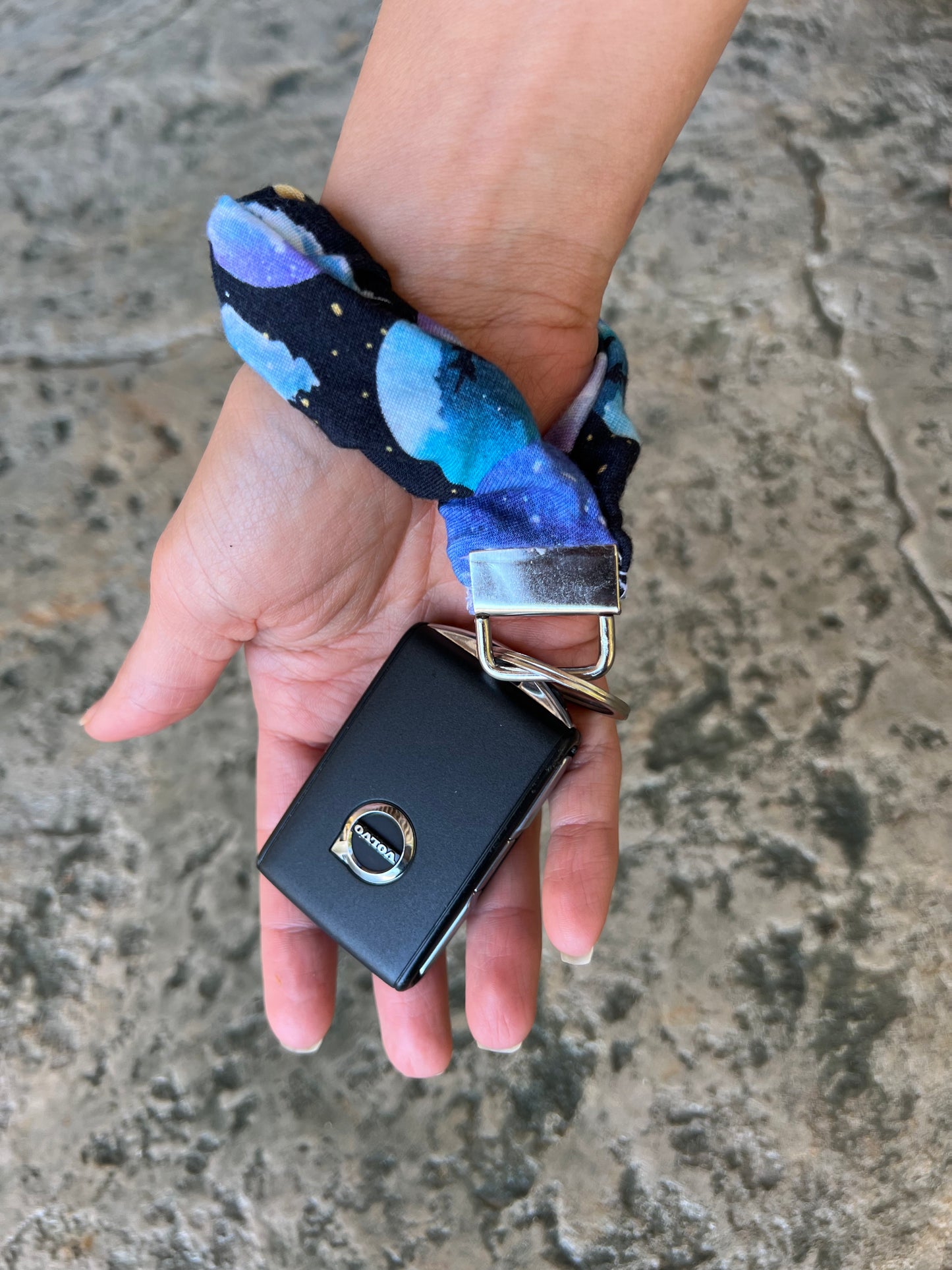 Scrunchie Key Fob Wristlet