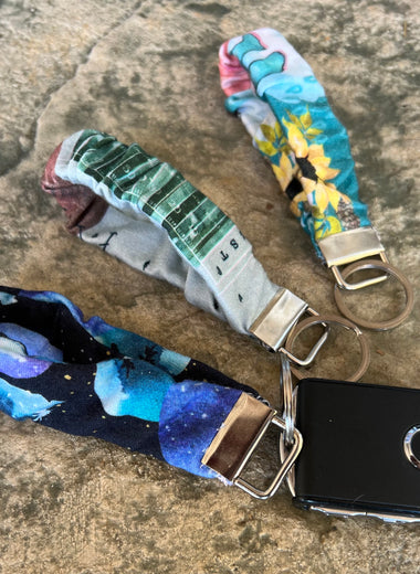 Scrunchie Key Fob Wristlet