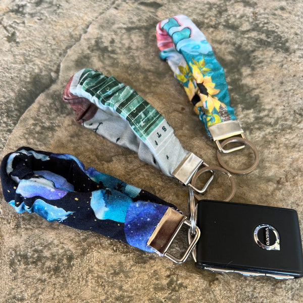 Scrunchie Key Fob Wristlet